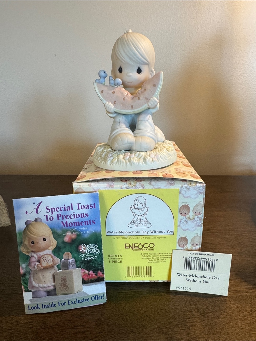 Precious Moments “Water-Meloncholy Day Without You” Figurine